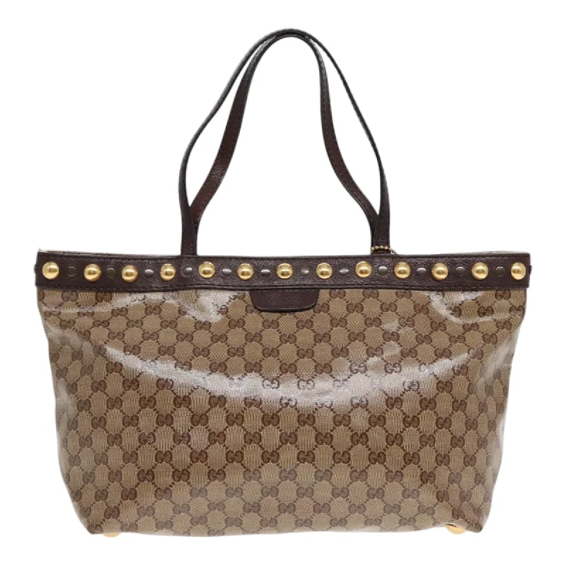 Metallic Tote Bag in Rose Gold with Chain Handles for a Glamorous Night OutWomen's Tote Bag with Inner Compartments in Gray for Organizing Everyday EssentialsGucci Babouska  Canvas Tote Bag (Pre-Owned)