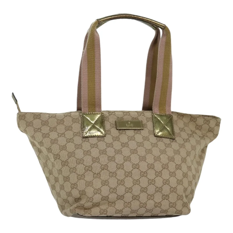 Women's Tote Bag with Inner Compartments in Gray for Organizing Everyday EssentialsWomen's Tote Bag with Detachable Pouch in Purple for Added ConvenienceGucci Gg Canvas  Canvas Tote Bag (Pre-Owned)