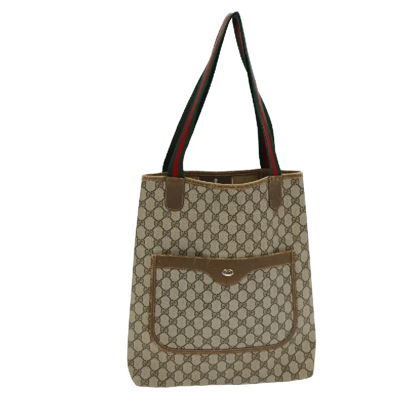 Metallic Tote Bag in Rose Gold with Chain Handles for a Glamorous Night OutOversized Jute Tote Bag in Natural Color with Rope Handles for a Beach VacationGucci Gg Canvas  Canvas Tote Bag (Pre-Owned)