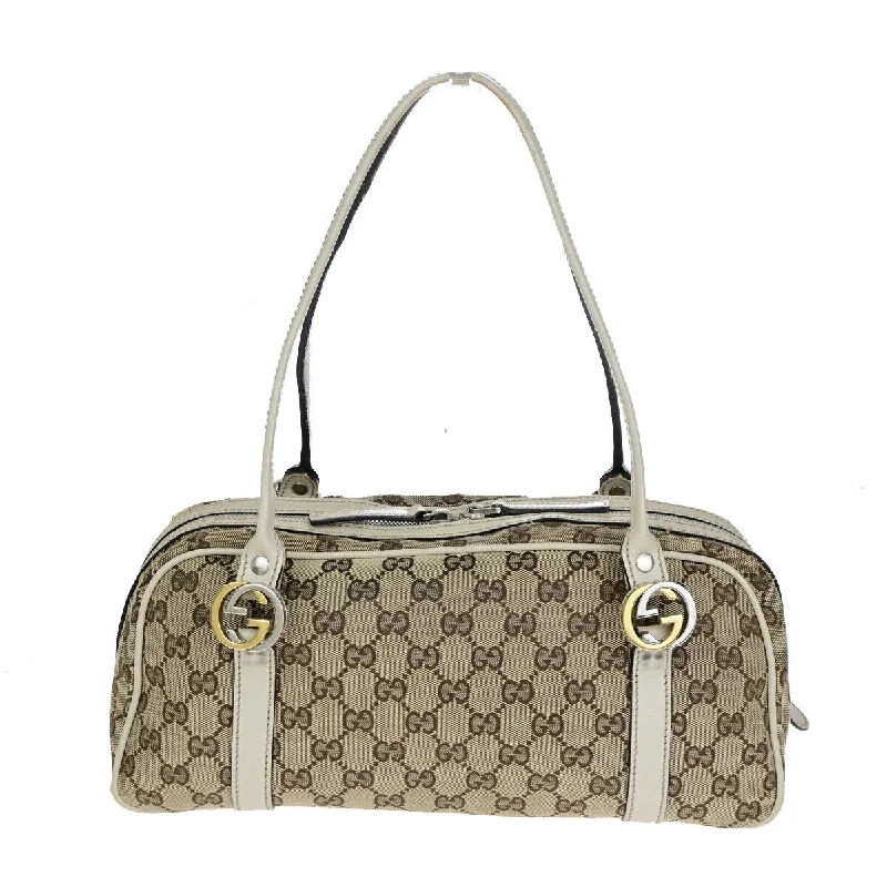 Women's Printed Tote Bag in Floral Patterns for a Spring - Themed Shopping TripMetallic Tote Bag in Rose Gold with Chain Handles for a Glamorous Night OutGucci Gg Canvas  Canvas Tote Bag (Pre-Owned)