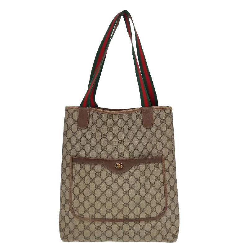 Quilted Tote Bag in Cream with Silver Hardware for a Classic and Sophisticated StyleWomen's Tote Bag with Inner Compartments in Gray for Organizing Everyday EssentialsGucci Gg Canvas  Synthetic Tote Bag (Pre-Owned)
