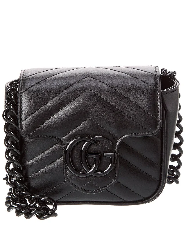 Pvc Shoulder Bag in Clear with Glitter for a Fun and Modern LookGucci GG Marmont Leather Belt Bag