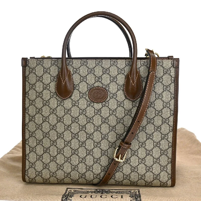 Faux Fur - Trimmed Tote Bag in White for a Cozy Winter LookMetallic Tote Bag in Rose Gold with Chain Handles for a Glamorous Night OutGucci Gg Supreme  Canvas Tote Bag (Pre-Owned)