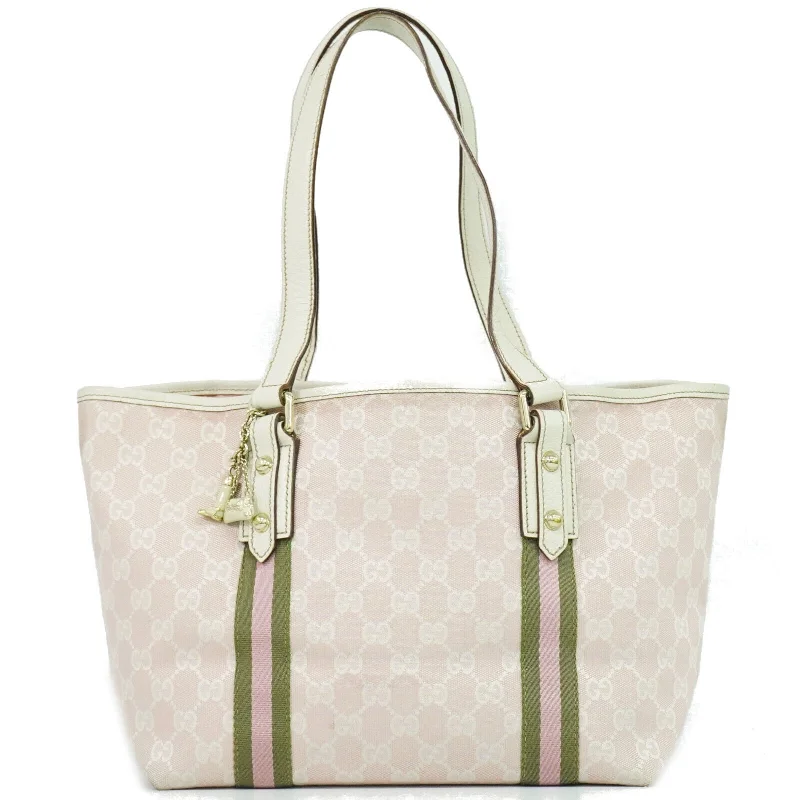 Embroidered Tote Bag in Beige with Floral Motifs for a Boho - Chic VibeWomen's Printed Tote Bag in Floral Patterns for a Spring - Themed Shopping TripGucci Sherry  Canvas Tote Bag (Pre-Owned)