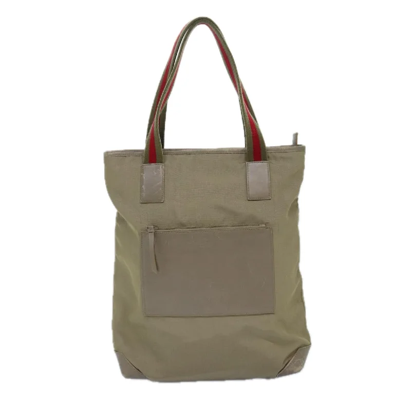 Women's Tote Bag with Inner Compartments in Gray for Organizing Everyday EssentialsTote Bag with Adjustable Shoulder Strap in Olive Green for Comfortable CarryingGucci --  Synthetic Tote Bag (Pre-Owned)