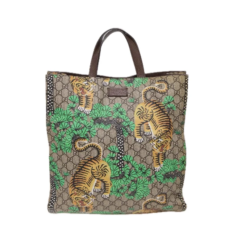 Patchwork Tote Bag in Denim with Vintage - Inspired Designs for a Retro AppealWomen's Printed Tote Bag in Floral Patterns for a Spring - Themed Shopping TripGucci Tiger  Canvas Tote Bag (Pre-Owned)