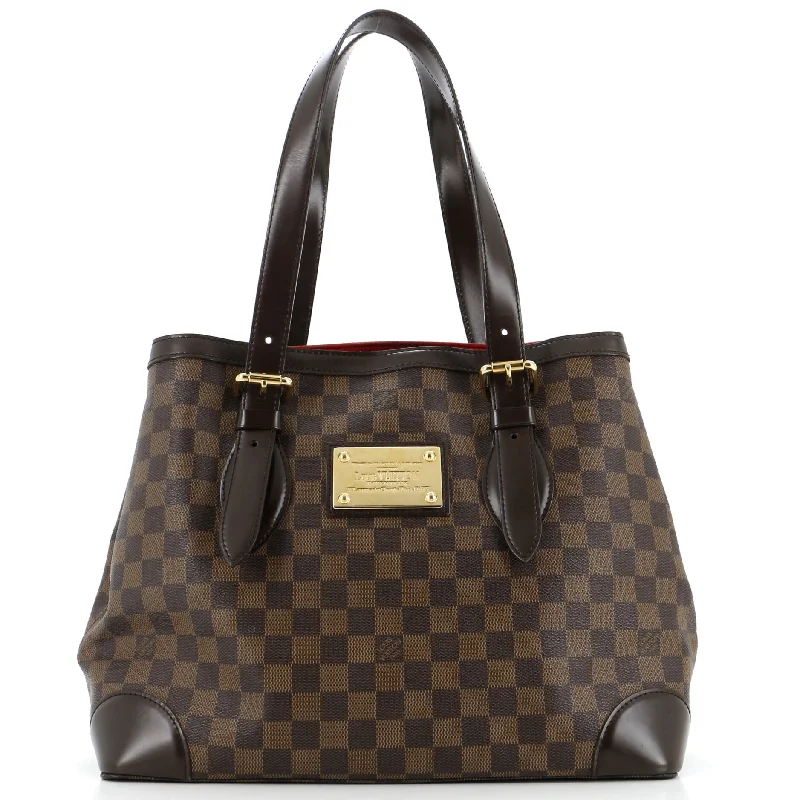 Canvas and Leather Combo Shoulder Bag in Tan for a Rustic LookHampstead Handbag Damier MM
