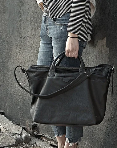Women's Large Leather Shoulder Bag in Brown with Multiple Compartments for WorkBlack Fashion Leather Handbag Work Bag Shoulder Bag Purse For Women
