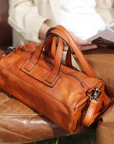 Fashion Soft Tan Womens Leather Handbag Brown Square Shoulder Bag Handbag Purse for Ladies