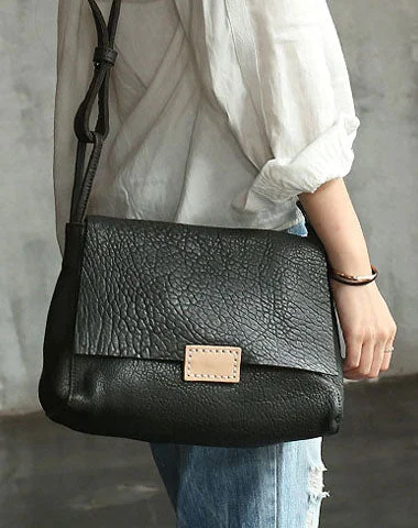 Women's Shoulder Bag with Fringe Details in Brown for a Bohemian StyleShoulder Bag with Chain Strap in Silver for a Trendy AppearanceHandmade Vintage WOMENs LEATHER Shoulder Bag Messenger Bag FOR WOMEN