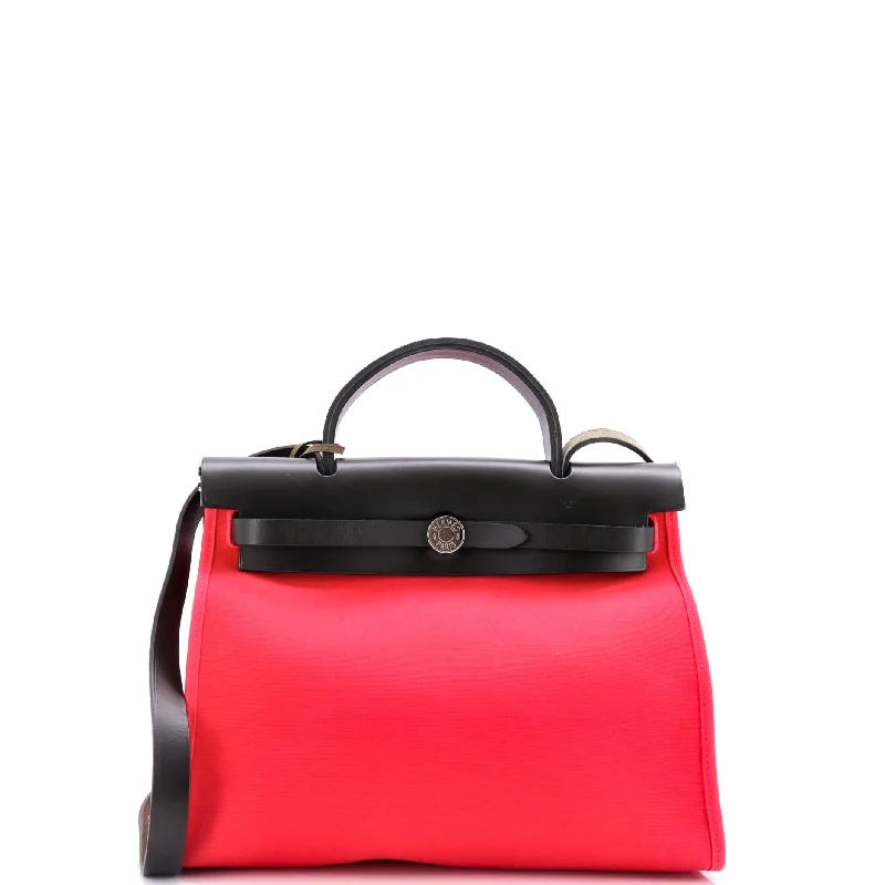 Herbag Zip Leather and Toile 31