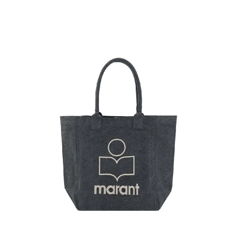 Medium - Sized Canvas Tote Bag in Navy Blue with Striped Pattern for a Nautical - Inspired LookIsabel Marant Yenky Tote Bag