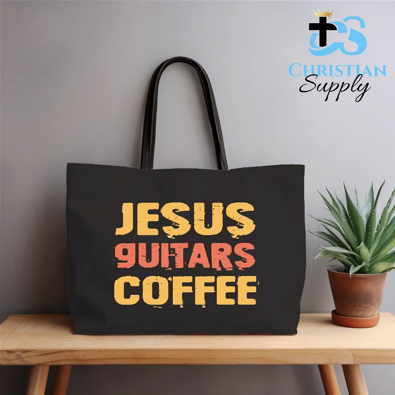 Linen Tote Bag in Natural Beige with Braided Details for a Rustic Summer EnsembleJesus Guitars Coffee Tote Bag Linen Tote Bag in Natural Beige with Braided Details for a Rustic Summer EnsembleJesus Guitars Coffee Tote Bag