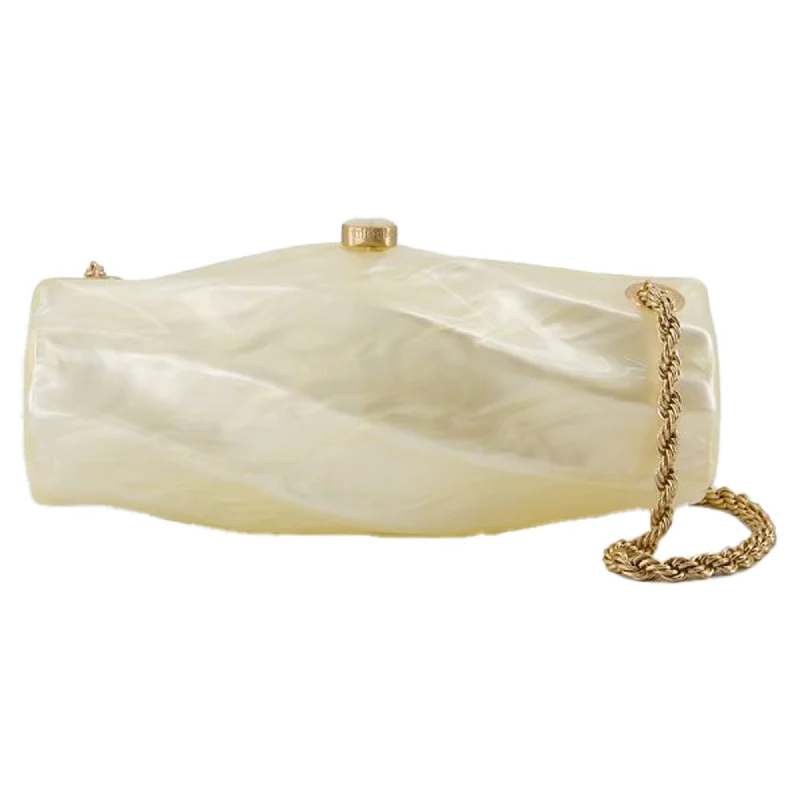 Women's Shoulder Bag with Zippered Pockets in Orange for SafetyJuliet Shoulder Bag - Cult Gaia - Acrylic - Ivory