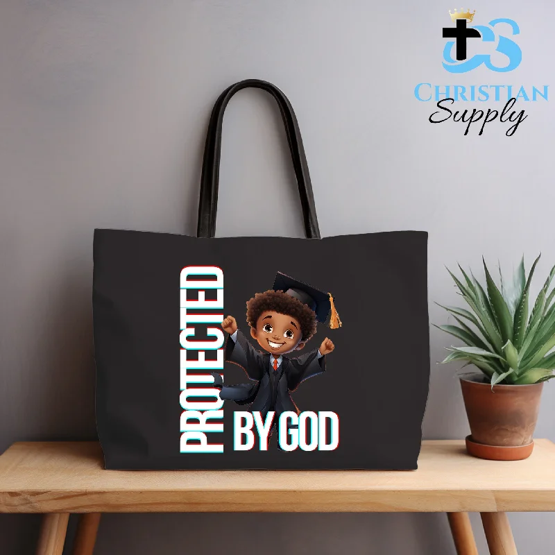 Women's Tote Bag with Inner Compartments in Gray for Organizing Everyday EssentialsKids Christian Graduate Tote Bag