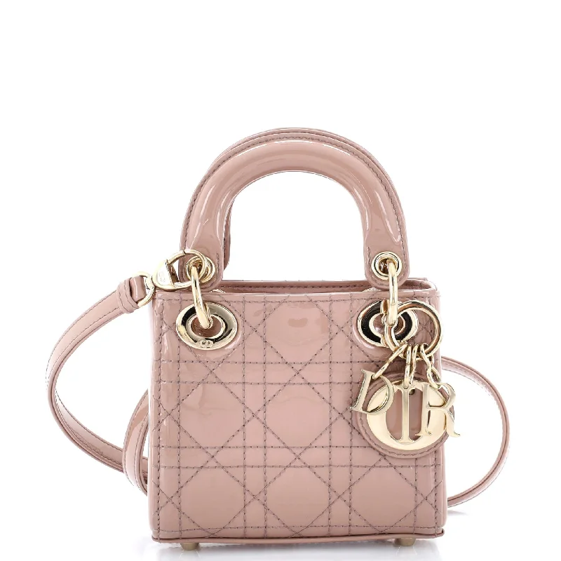 Women's Shoulder Bag with Zippered Pockets in Orange for SafetyLady Dior Bag Cannage Quilt Patent Micro