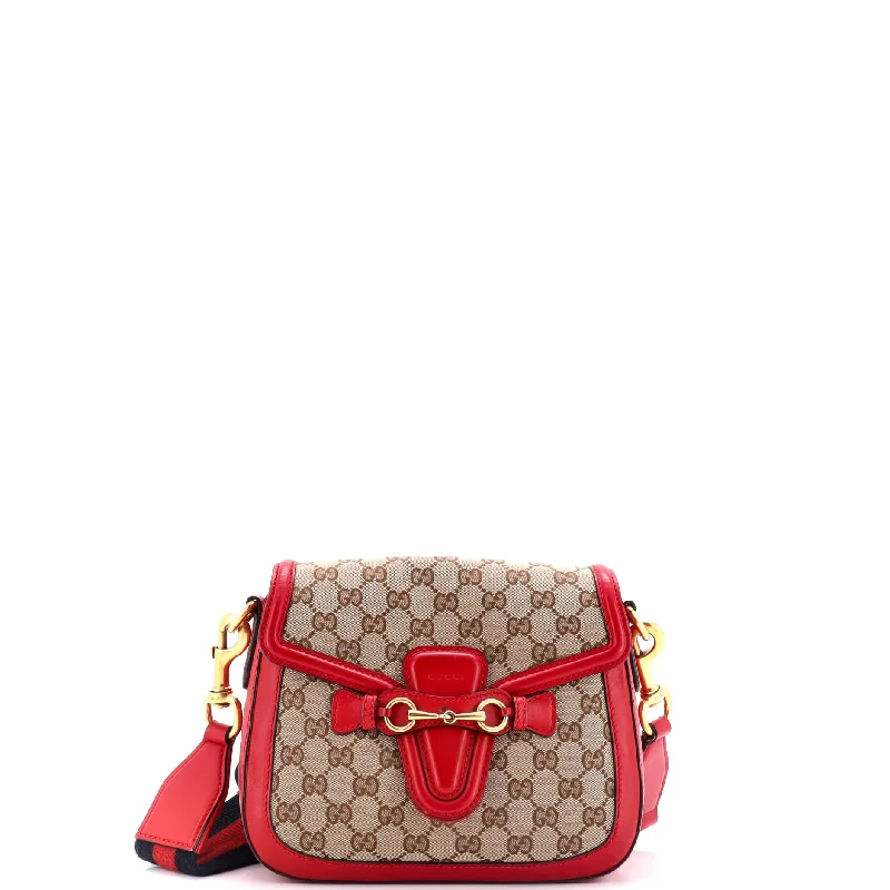 Lady Web Shoulder Bag GG Canvas Medium