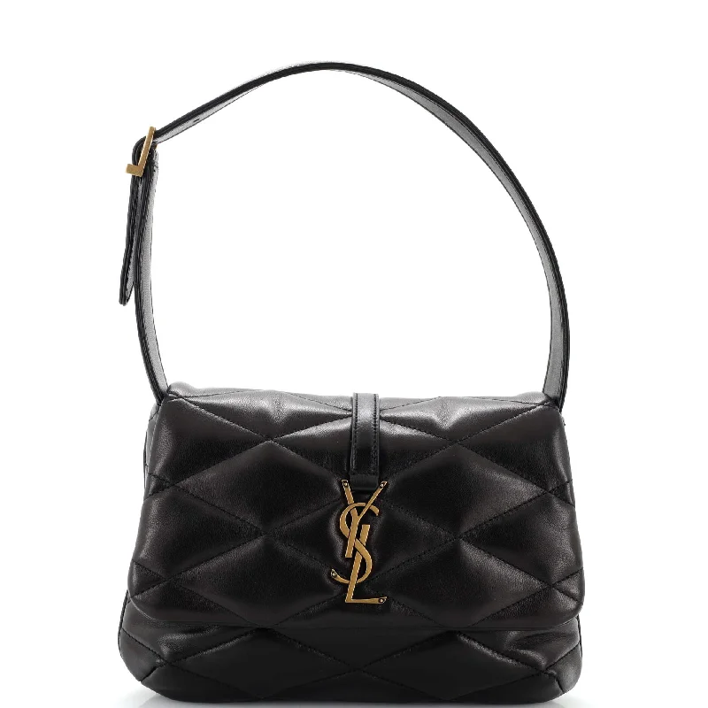 Vegan Leather Shoulder Bag in Gray for Ethical Fashion LoversLe 57 Shoulder Bag Quilted Leather