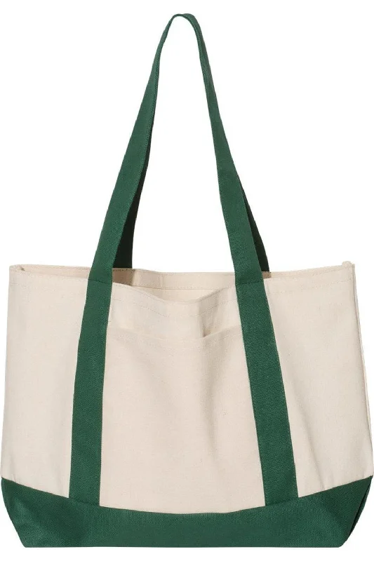 Medium - Sized Canvas Tote Bag in Navy Blue with Striped Pattern for a Nautical - Inspired LookLiberty Bags Leeward Boater Tote