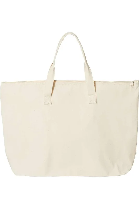 Waterproof Tote Bag in Yellow for Outdoor Activities in Wet WeatherLiberty Bags Tote with Top Zippered Closure