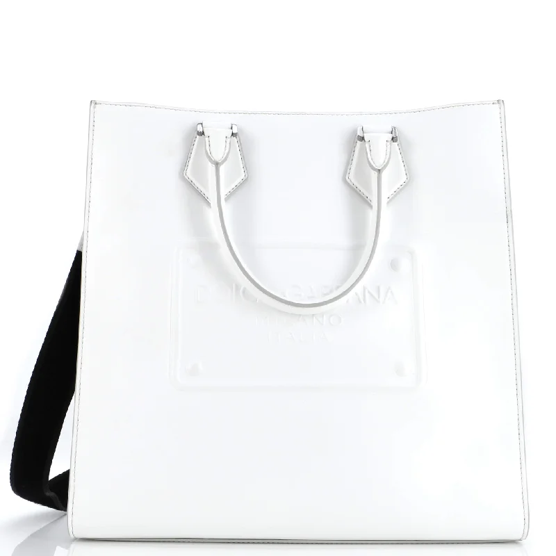 Geometric - Printed Tote Bag in Multicolor for a Contemporary and Trendy OutfitLogo Convertible Open Tote Embossed Leather Large Geometric - Printed Tote Bag in Multicolor for a Contemporary and Trendy OutfitLogo Convertible Open Tote Embossed Leather Large