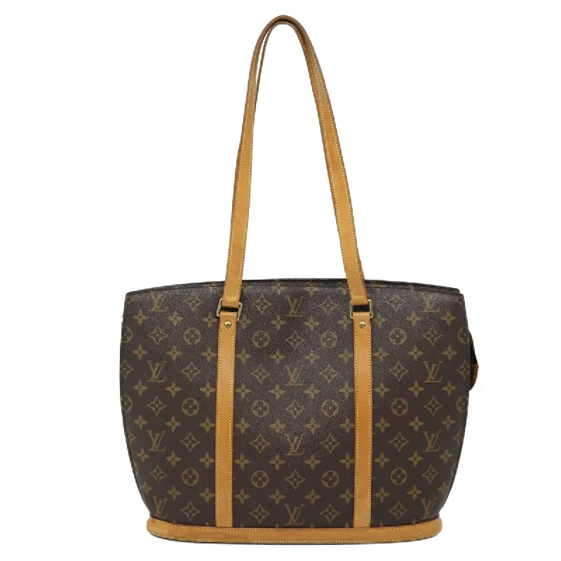 Large Capacity Genuine Leather Women's Tote Bag in Black for Work and CommutingSmall Vegan Leather Tote Bag in Blush Pink with Gold - Tone Hardware for a Feminine and Stylish AccessoryLouis Vuitton Babylone  Canvas Tote Bag (Pre-Owned)
