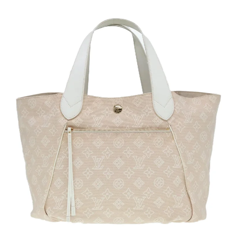 Women's Tote Bag with Inner Compartments in Gray for Organizing Everyday EssentialsWaterproof Tote Bag in Yellow for Outdoor Activities in Wet WeatherLouis Vuitton Beach  Canvas Tote Bag (Pre-Owned)