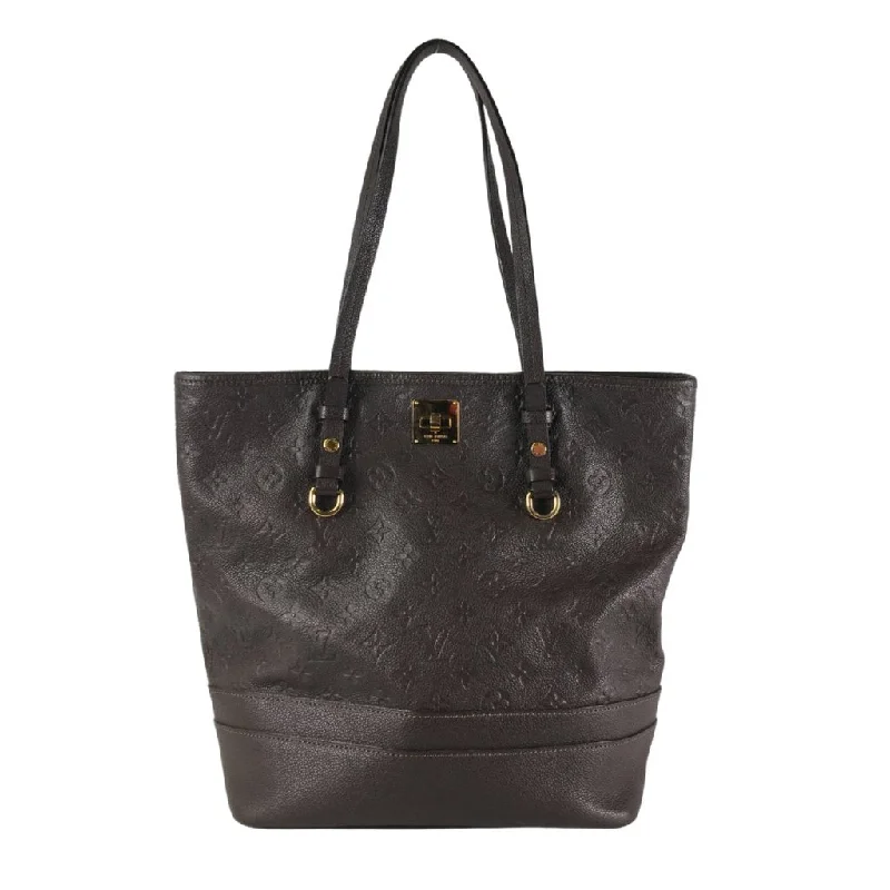 Monogrammed Tote Bag in Brown Leather with Personalized Initials for a Custom and Elegant TouchLouis Vuitton Citadine Tote