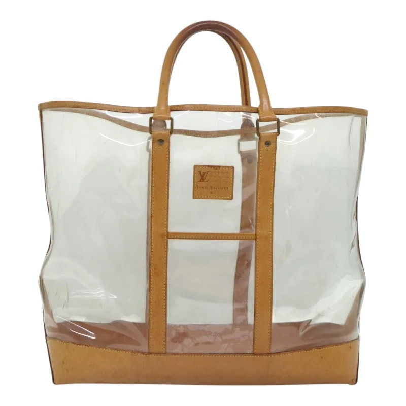 Women's Printed Tote Bag in Floral Patterns for a Spring - Themed Shopping TripOversized Jute Tote Bag in Natural Color with Rope Handles for a Beach VacationLouis Vuitton Isaac Mizrahi clear Vinyl Tote Bag (Pre-Owned)