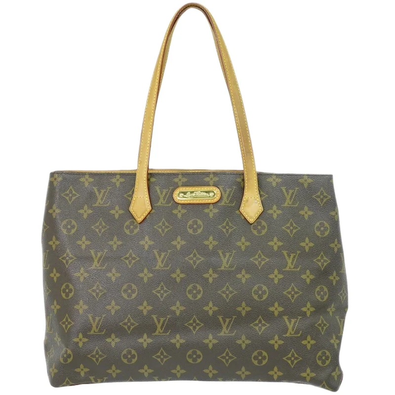 Medium - Sized Canvas Tote Bag in Navy Blue with Striped Pattern for a Nautical - Inspired LookLouis Vuitton Wilshire  Canvas Tote Bag (Pre-Owned)