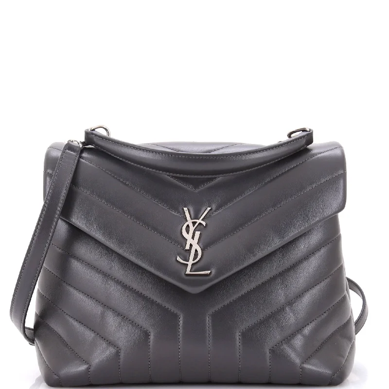 Suede Shoulder Bag in Pink with Tassel Accents for Casual OutingsLouLou Top Handle Bag Matelasse Chevron Leather Medium
