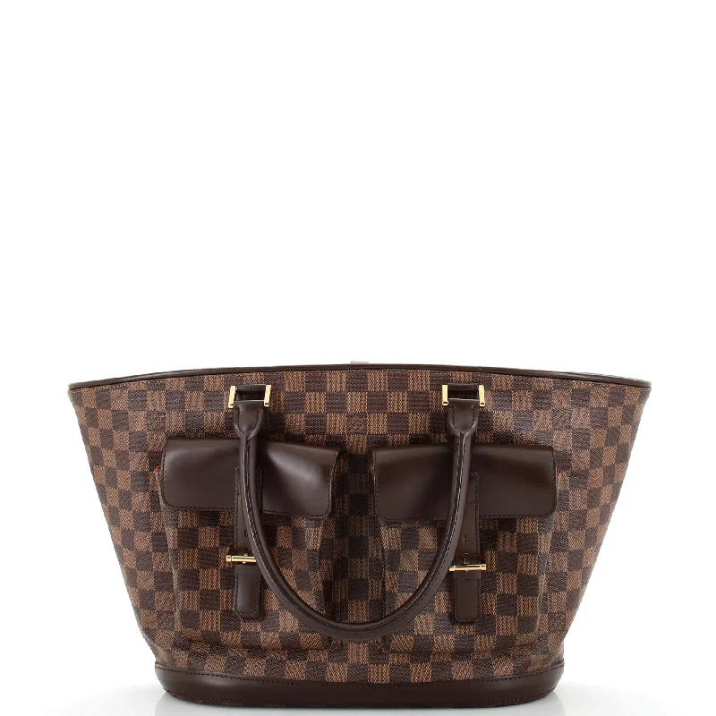 Metallic Shoulder Bag in Gold for Special OccasionsManosque Handbag Damier GM