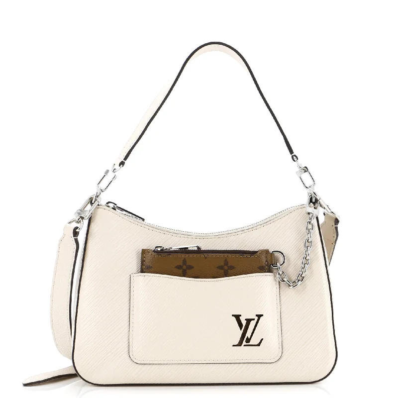 Metallic Shoulder Bag in Gold for Special OccasionsMarelle Handbag Epi Leather