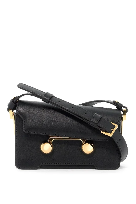 Women's Shoulder Bag with Fringe Details in Brown for a Bohemian StyleMarni Mini Trunkaroo Shoulder Bag
