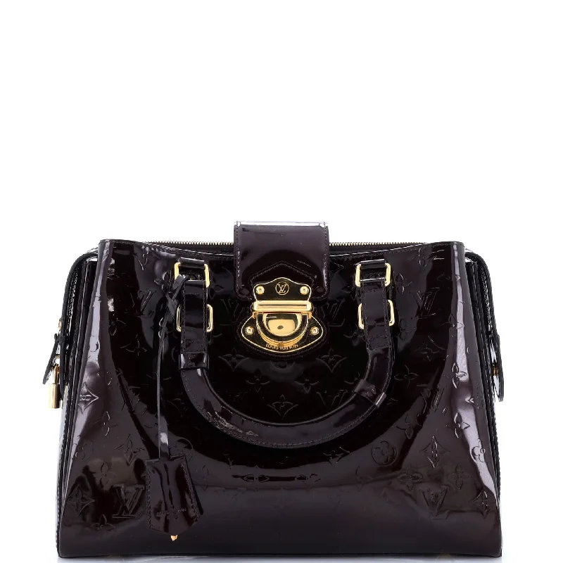 Shoulder Bag with Chain Strap in Silver for a Trendy AppearanceMelrose Avenue Handbag Monogram Vernis