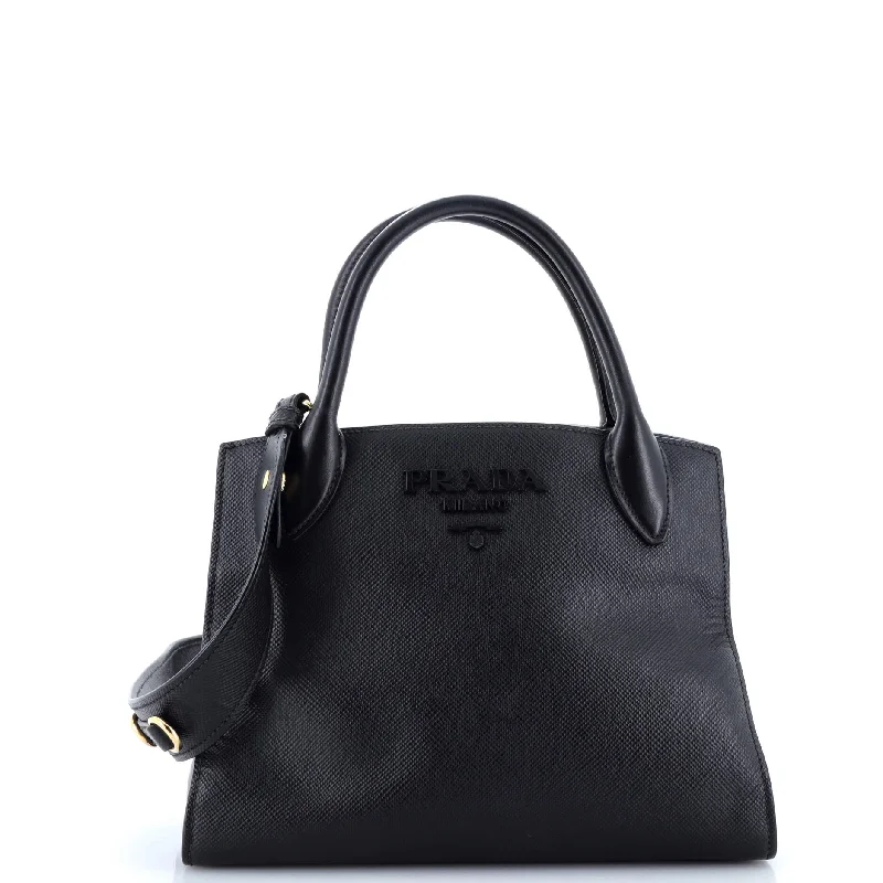 Women's Tote Bag with Magnetic Closure in Orange for Easy Access on the GoMonochrome Tote Saffiano with City Calf Small