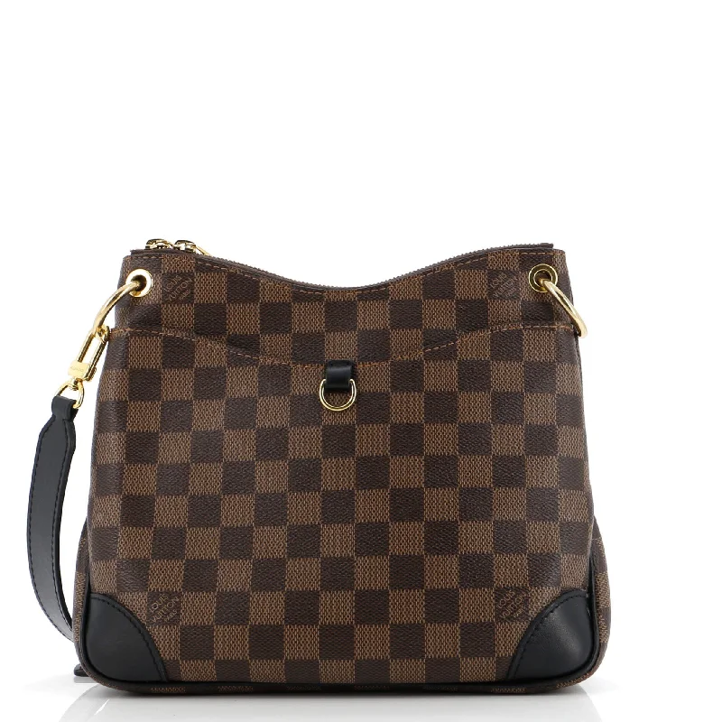 Shoulder Bag with Chain Strap in Silver for a Trendy AppearanceOdeon NM Handbag Damier PM Shoulder Bag with Chain Strap in Silver for a Trendy AppearanceOdeon NM Handbag Damier PM