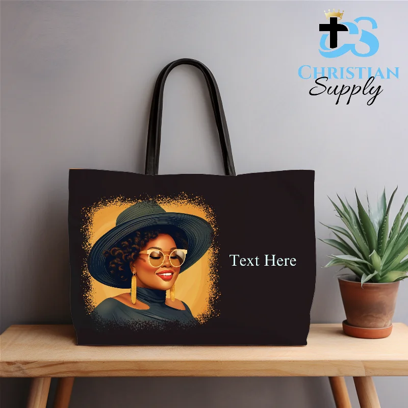 Tote Bag with RFID - Blocking Pocket in Black for Protecting Your Cards and InformationOne More Sunny Day 2 Tote Bag