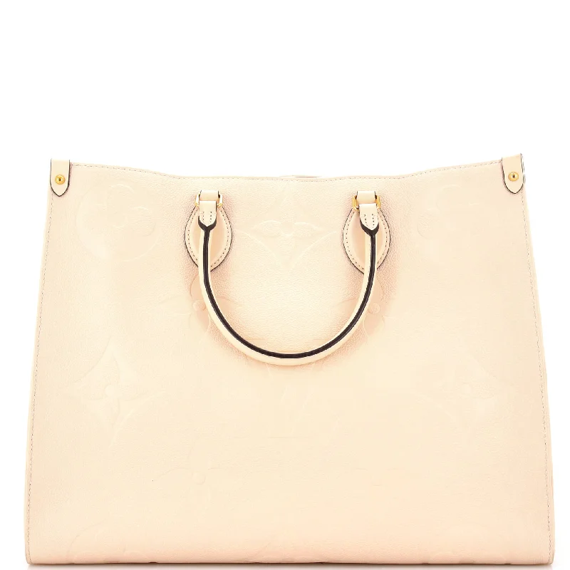 Faux Fur - Trimmed Tote Bag in White for a Cozy Winter LookOnTheGo Tote Monogram Empreinte Giant GM Faux Fur - Trimmed Tote Bag in White for a Cozy Winter LookOnTheGo Tote Monogram Empreinte Giant GM
