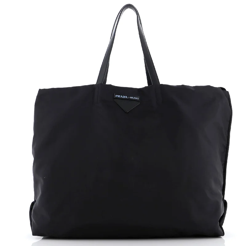 Women's Tote Bag with Zipper Closure in Red for Secure StorageOpen Tote Tessuto XL