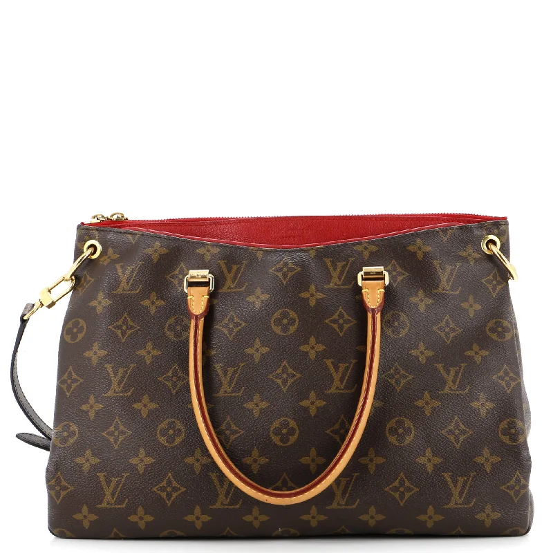 Women's Tote Bag with Inner Compartments in Gray for Organizing Everyday EssentialsPallas Tote Monogram Canvas