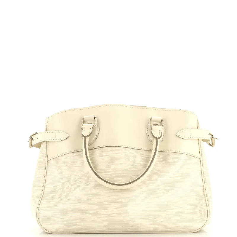 Women's Tote Bag with Magnetic Closure in Orange for Easy Access on the GoPassy Tote Epi Leather PM