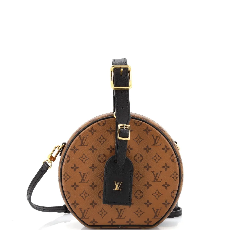 Shoulder Bag with Geometric Pattern in Multicolor for a Contemporary StylePetite Boite Chapeau Bag Reverse Monogram Canvas Shoulder Bag with Geometric Pattern in Multicolor for a Contemporary StylePetite Boite Chapeau Bag Reverse Monogram Canvas