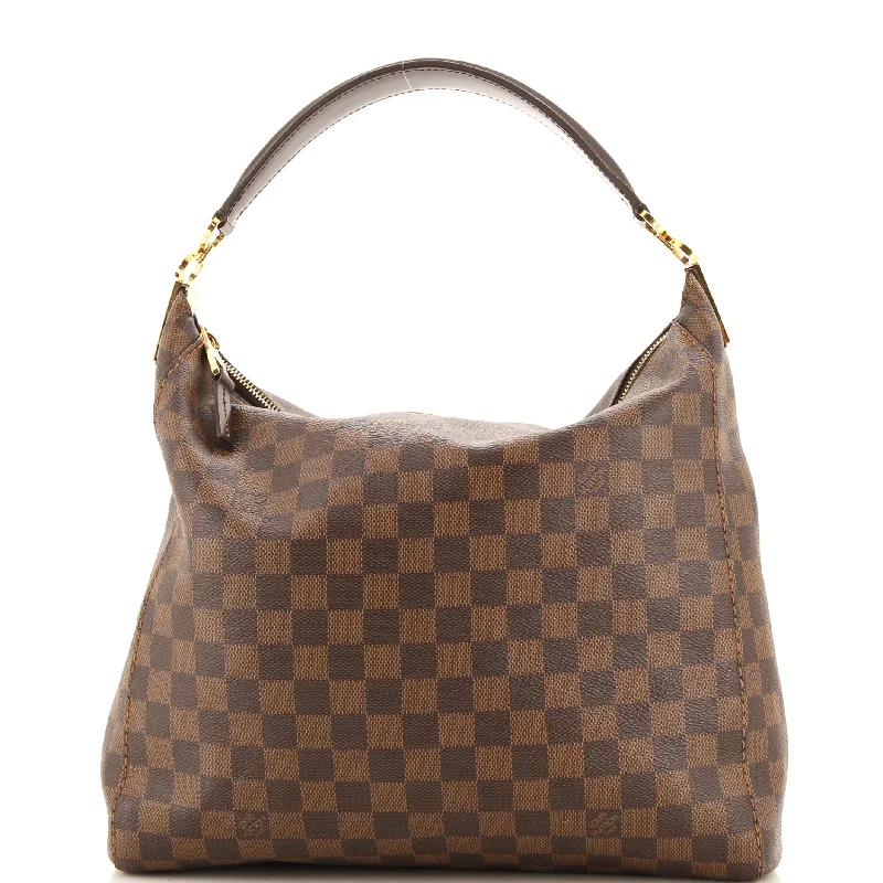 Embroidered Denim Shoulder Bag in Blue for a Vintage VibePortobello Handbag Damier PM