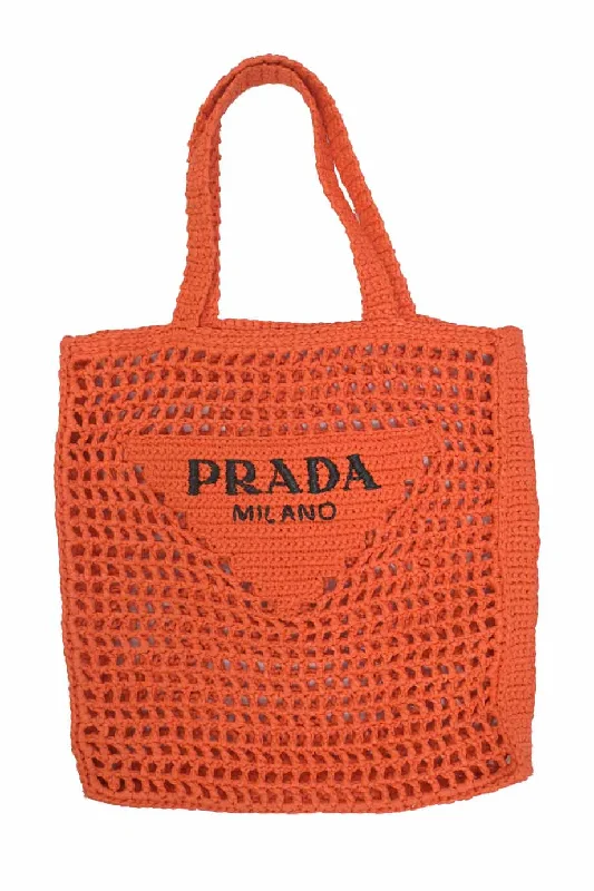 Medium - Sized Canvas Tote Bag in Navy Blue with Striped Pattern for a Nautical - Inspired Look[WB6273] Prada | Tote Bag