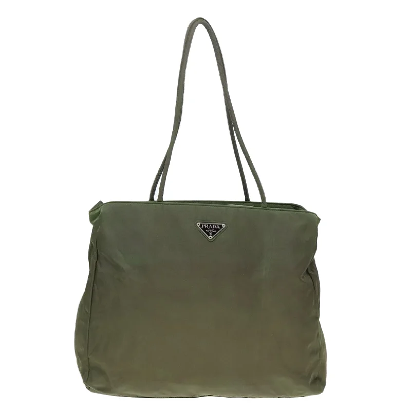 Patchwork Tote Bag in Denim with Vintage - Inspired Designs for a Retro AppealQuilted Tote Bag in Cream with Silver Hardware for a Classic and Sophisticated StylePrada Tessuto  Synthetic Tote Bag (Pre-Owned)