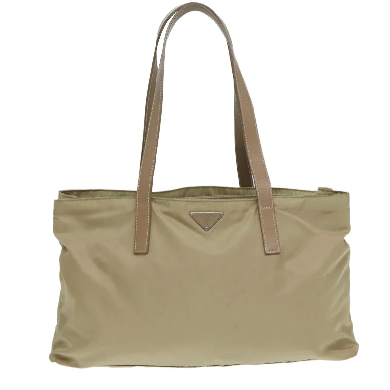 Monogrammed Tote Bag in Brown Leather with Personalized Initials for a Custom and Elegant TouchMonogrammed Tote Bag in Brown Leather with Personalized Initials for a Custom and Elegant TouchPrada Tessuto  Synthetic Tote Bag (Pre-Owned)