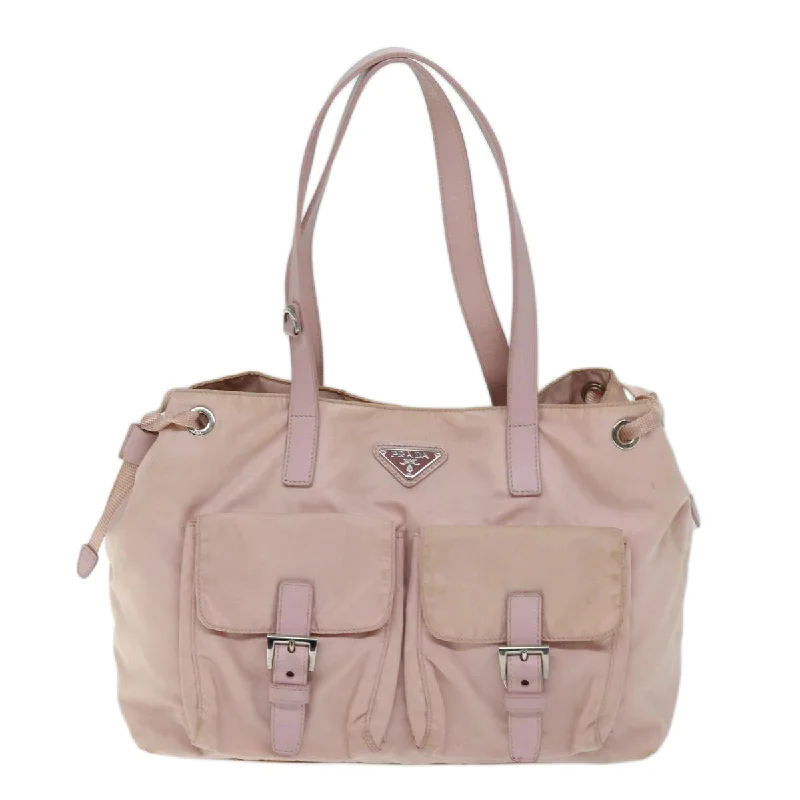 Tote Bag with RFID - Blocking Pocket in Black for Protecting Your Cards and InformationEmbroidered Tote Bag in Beige with Floral Motifs for a Boho - Chic VibePrada Tessuto  Synthetic Tote Bag (Pre-Owned)