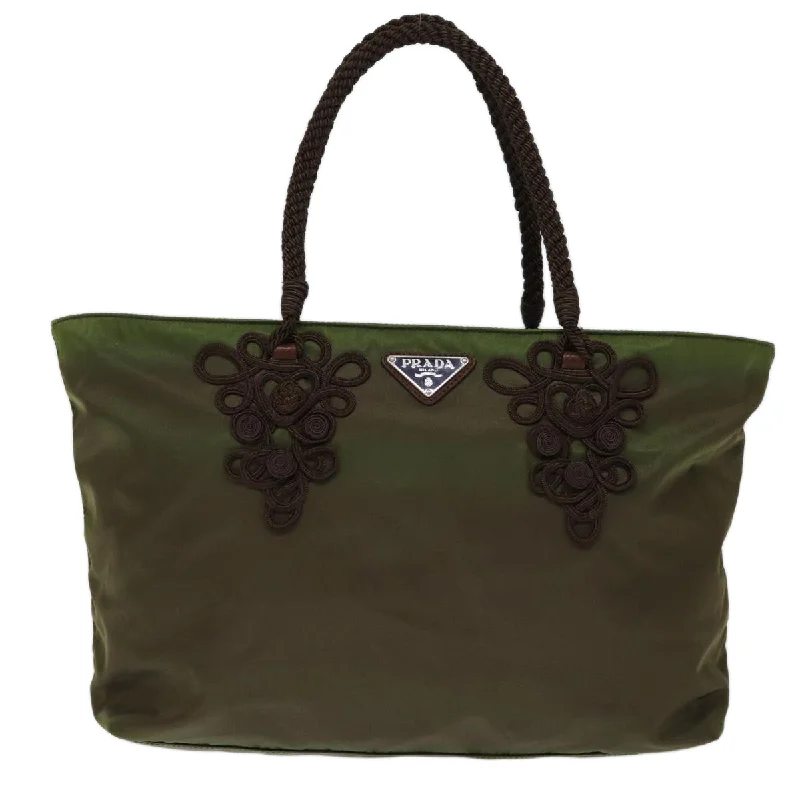 Monogrammed Tote Bag in Brown Leather with Personalized Initials for a Custom and Elegant TouchMonogrammed Tote Bag in Brown Leather with Personalized Initials for a Custom and Elegant TouchPrada Tessuto  Synthetic Tote Bag (Pre-Owned)