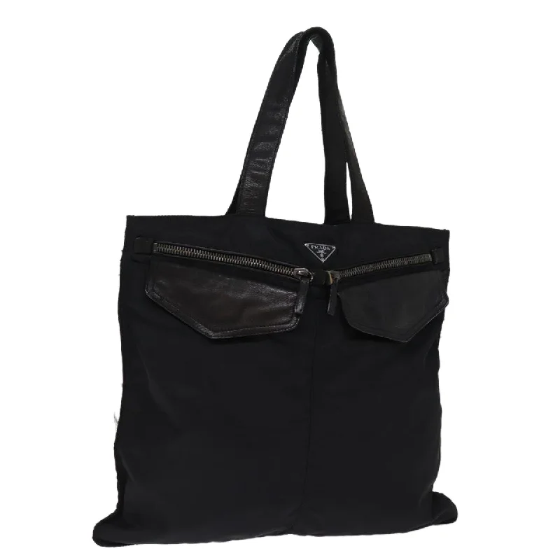 Waterproof Tote Bag in Yellow for Outdoor Activities in Wet WeatherQuilted Tote Bag in Cream with Silver Hardware for a Classic and Sophisticated StylePrada Tessuto  Synthetic Tote Bag (Pre-Owned)